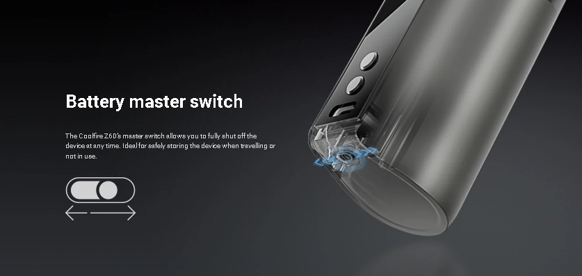 Innokin Coolfire Z60 2500mAh 60W + Zlide Top 2ml Kit Gunmetal - Image 3